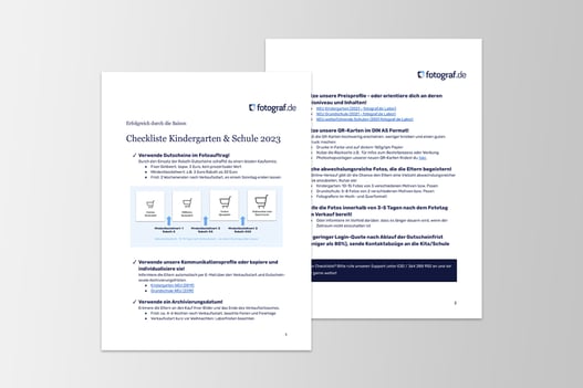 Checkliste Kindergarten und Schule