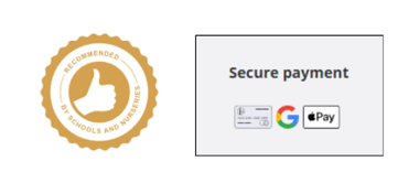 Header display options for showing the school seal and payment icons