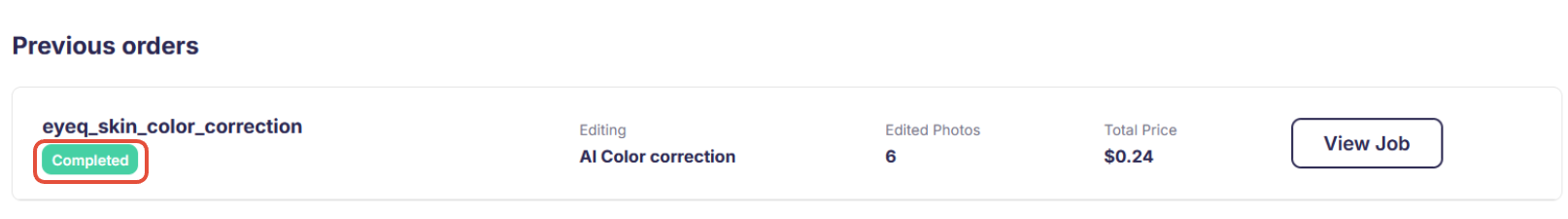 Editing tab status "Completed"