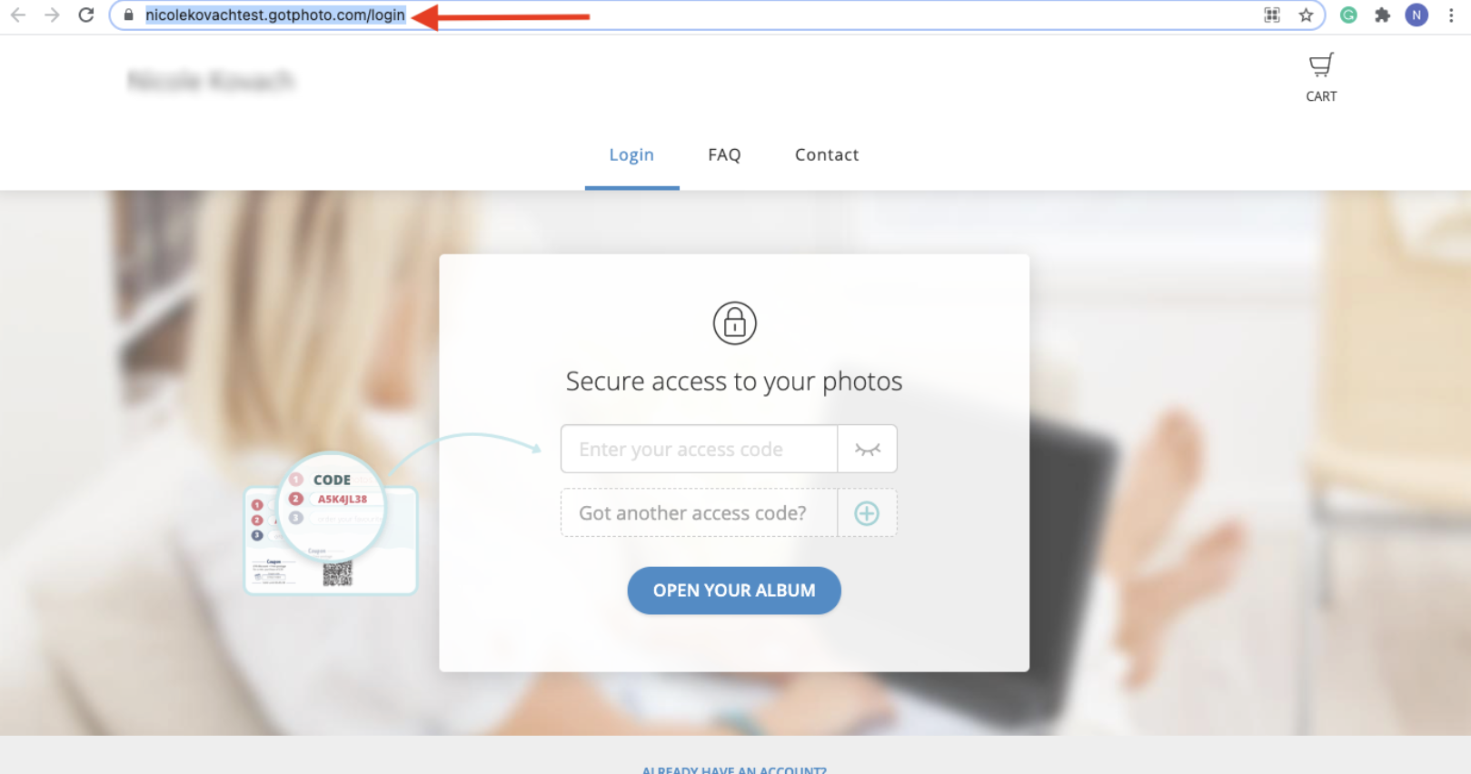 Proofing shop URL preview