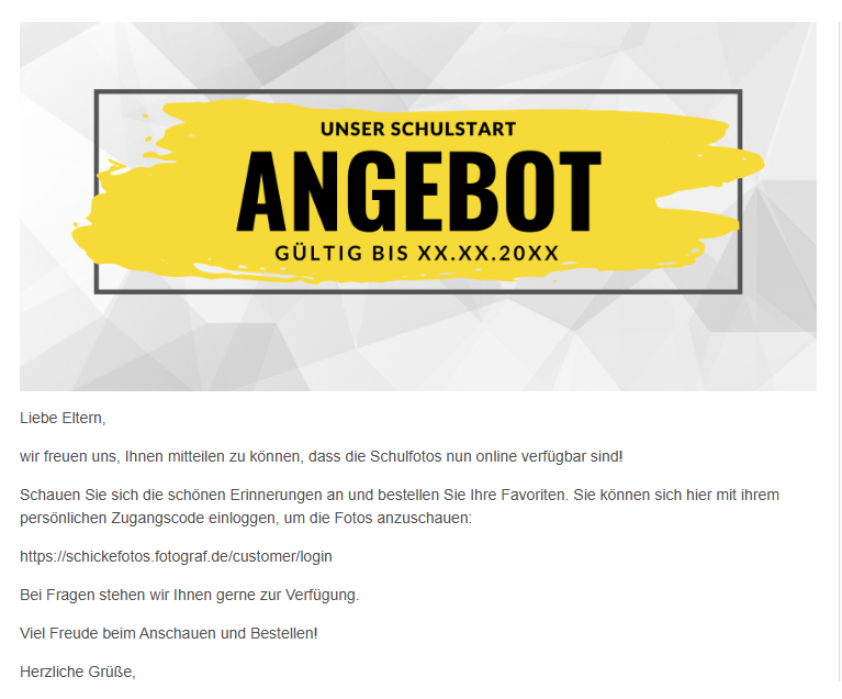 Banner-Vorschau für Kundensicht