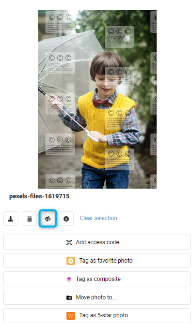 How to hide already edited photos