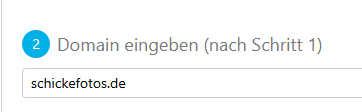 Domain im Admin-Panel verbinden