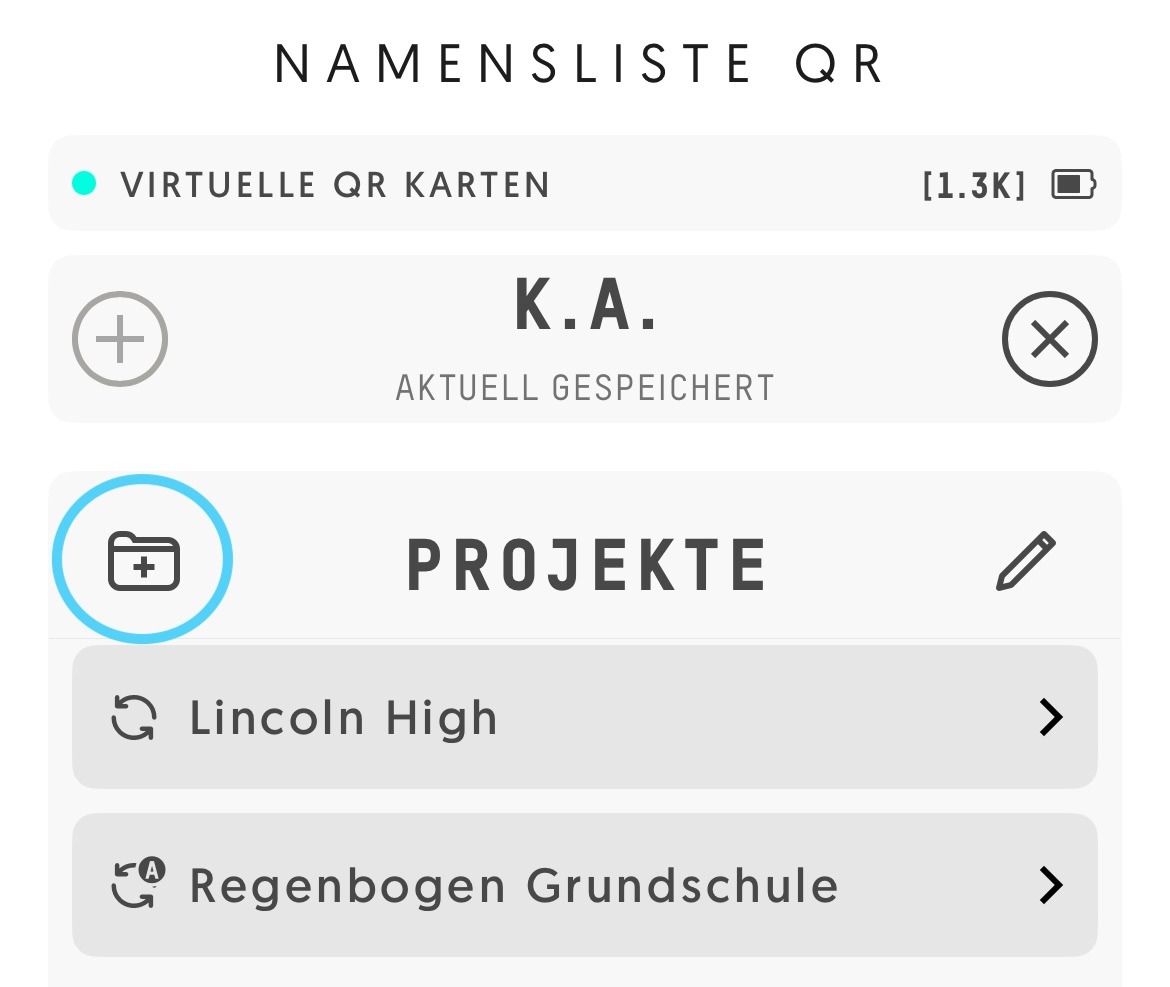 Screenshot: neuen Ordner in der Entagged-App hinzufügen
