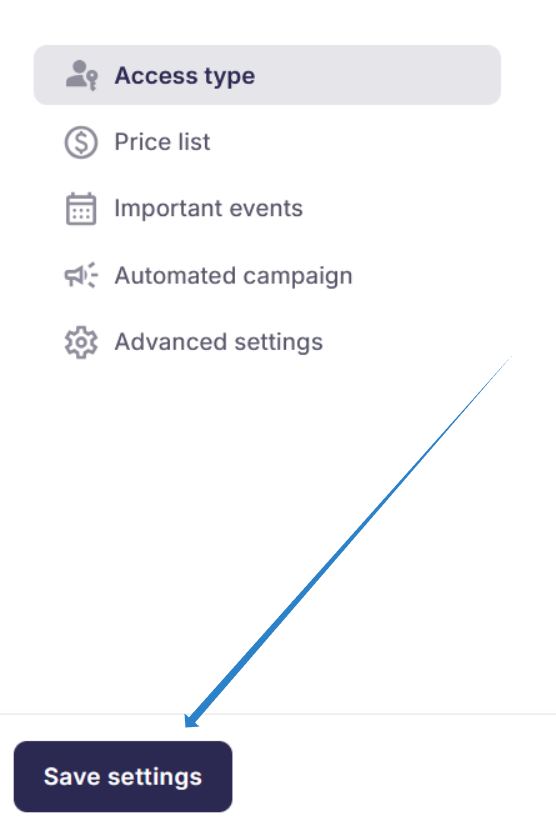 Quick links to Photo Job settings sections