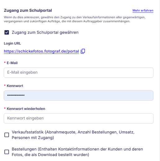 E-Mail-Einladung für Schulportal