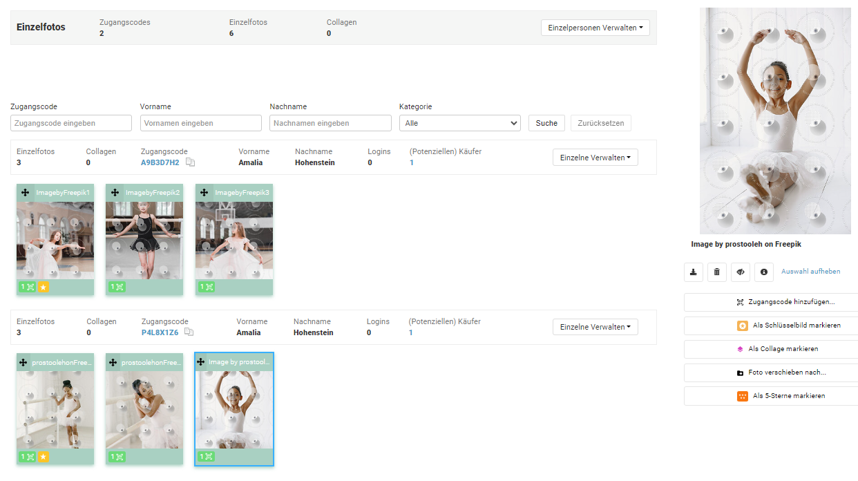 Beispiel für getaggte Galerien mit Indexbild
