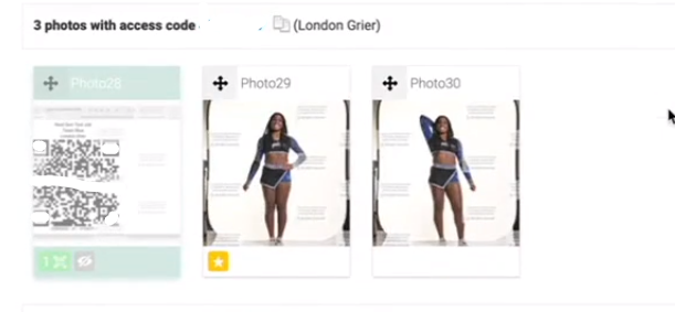 Resort photos to albums button