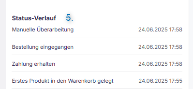 Screenshot Käuferdetails