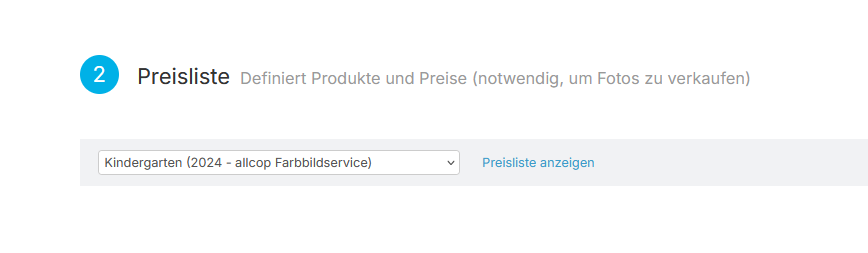 Einstellung der Verfügbarkeit für Einzelfotos