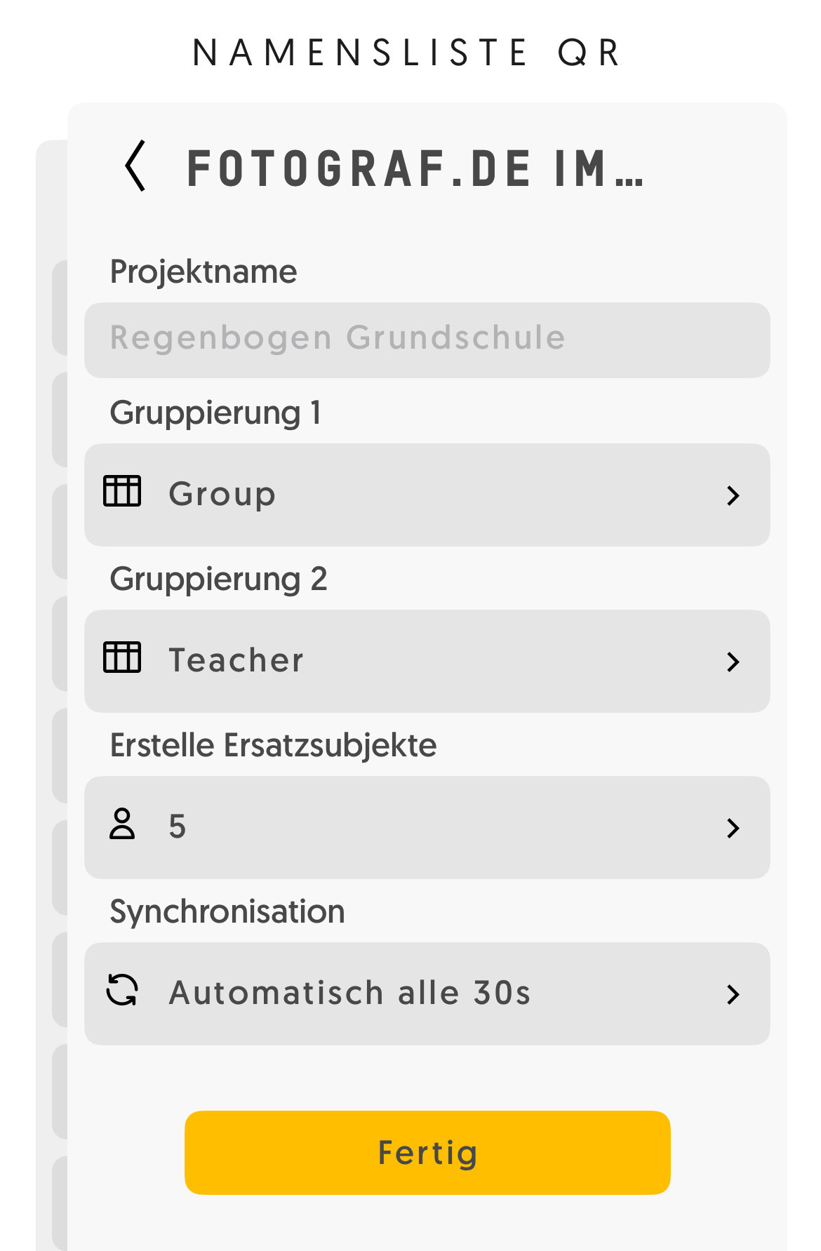 Screenshot: Abschluss der Einrichtung in der Entagged-App