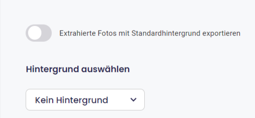 Schülerdatenexport mit Auswahl des Standard-Hintergrunds
