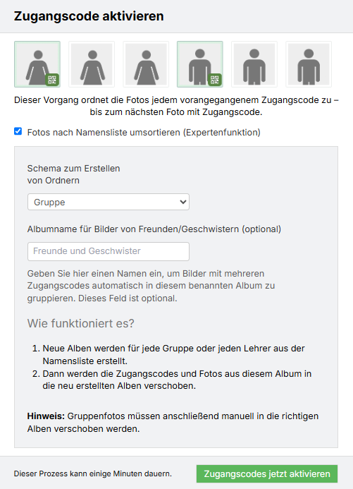 Screenshot: Foto-Upload in GotPhoto