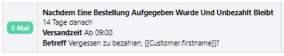 Screenshot: Automatische Kommunikation in GotPhoto auslösen