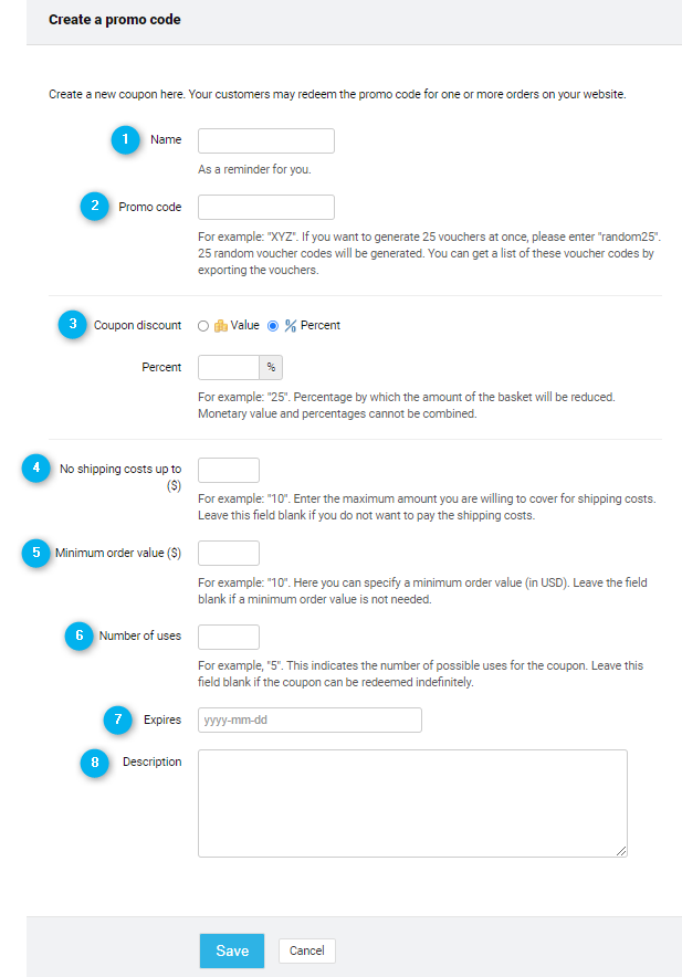 Add voucher form fields