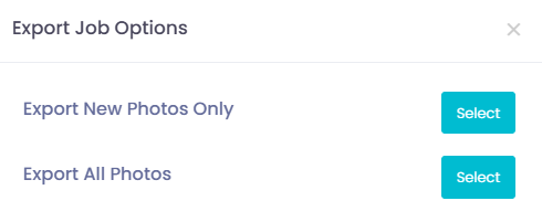 Status screen showing the progress of image transfer from SpotMyPhotos to GotPhoto.
