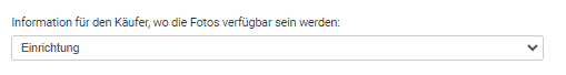 Versand an Einrichtung
