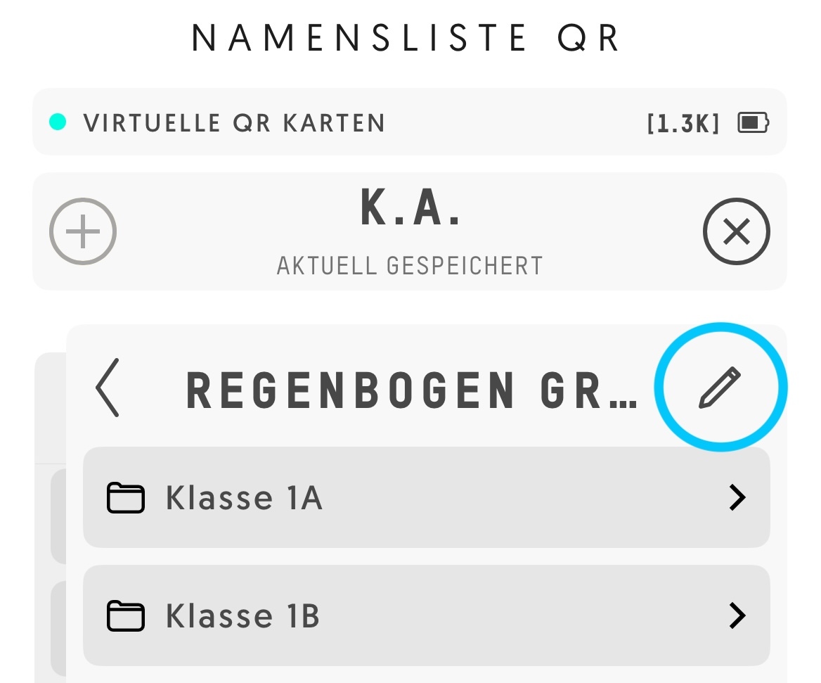 Screenshot: Bearbeiten der Sortieroptionen in der Entagged-App