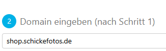 Subdomain im Admin-Panel verbinden