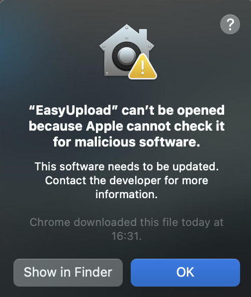 macOS Sicherheitseinstellung: App dennoch öffnen