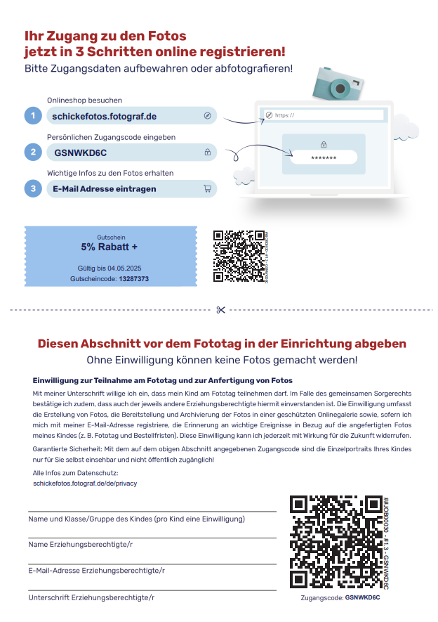 Generieren der QR‑Karten im A4‑DSGVO‑Design